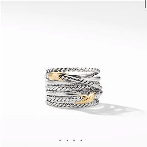 David Yurman Double X Crossover Ring